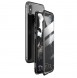 JollyFX Full Magnetisk Fodral Full Body Front och Back Cover + härdat glas för iPhone XR - Svart-transparent