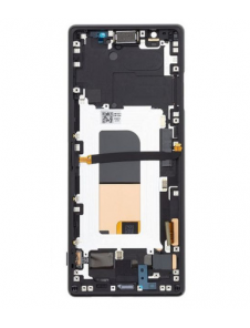 LCD-display + Touch Unit + Framsida Sony Xperia 5 II - Svart (Service Pack)