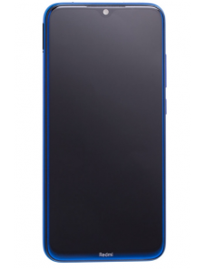 LCD-display + Touch Unit + Framsida för Xiaomi Redmi Note 8 - Blå (Service Pack)