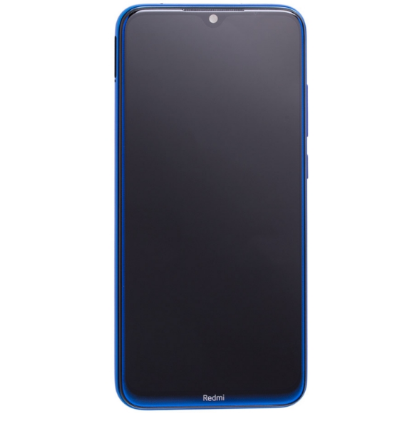 LCD-display + Touch Unit + Framsida för Xiaomi Redmi Note 8 - Blå (Service Pack)