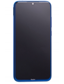 LCD-display + Touch Unit + Framsida för Xiaomi Redmi Note 8 - Blå (Service Pack)