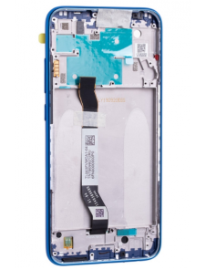 LCD-display + Touch Unit + Framsida för Xiaomi Redmi Note 8 - Blå (Service Pack)