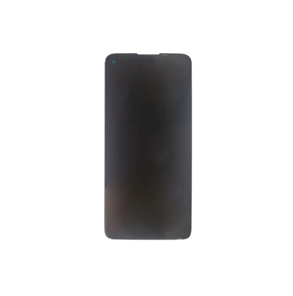 LCD-skärm + pekdon + frontlucka Motorola G9 Plus - Svart (Servicepaket)