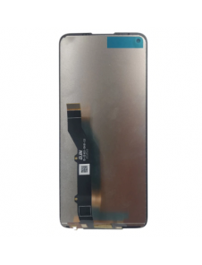 LCD-skärm + pekdon + frontlucka Motorola G9 Plus - Svart (Servicepaket)