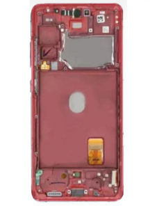LCD-skärm + Touch-enhet Samsung Galaxy S20 FE 5G - Molnrött (Service Pack)