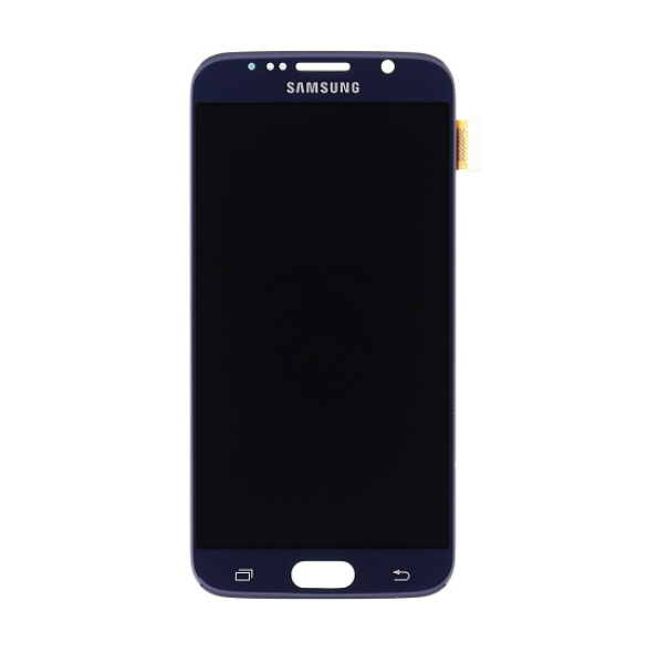 LCD-skärm + Touch-enhet Samsung Galaxy S6 - Svart (Service Pack)