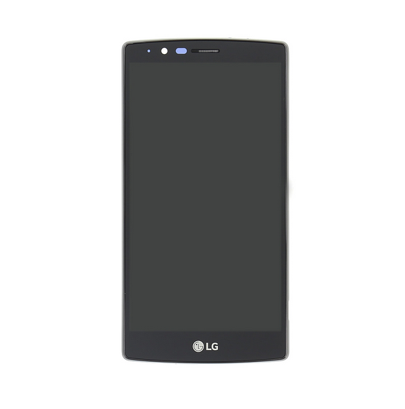 LCD Display + Touch Unit + Front Cover för LG G4 - Svart