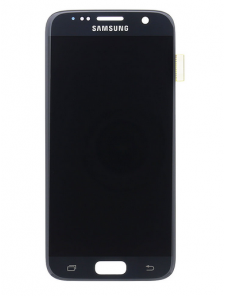 LCD-skärm + Touch Unit Samsung Galaxy S7 - Svart (Service Pack)