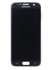 LCD-skärm + Touch Unit Samsung Galaxy S7 - Svart (Service Pack)
