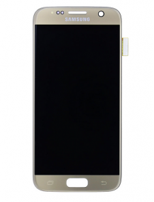 LCD-skärm + Touch Unit Samsung Galaxy S7 - Guld (Service Pack)