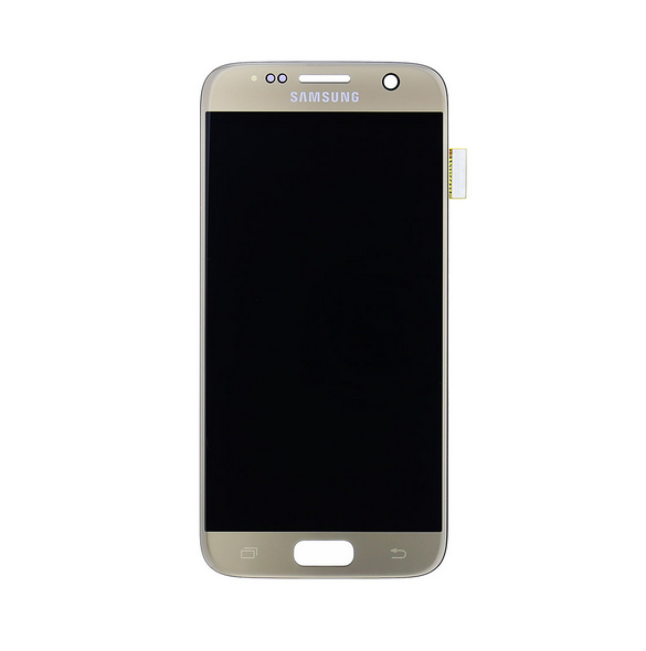 LCD-skärm + Touch Unit Samsung Galaxy S7 - Guld (Service Pack)