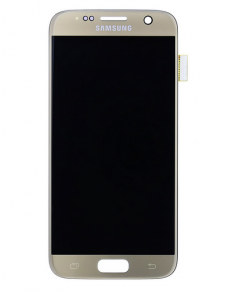 LCD-skärm + Touch Unit Samsung Galaxy S7 - Guld (Service Pack)