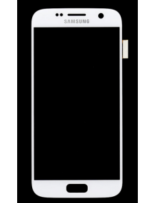 LCD-skärm + Touch-enhet Samsung Galaxy S7 - Vit (Service Pack)