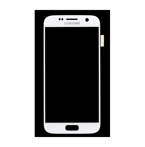LCD-skärm + Touch-enhet Samsung Galaxy S7 - Vit (Service Pack)