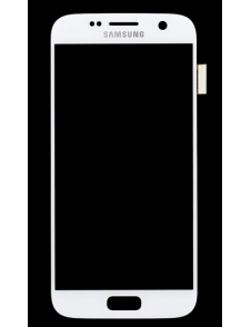 LCD-skärm + Touch-enhet Samsung Galaxy S7 - Vit (Service Pack)