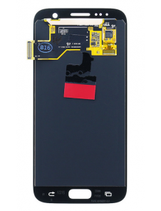 LCD-skärm + Touch-enhet Samsung Galaxy S7 - Vit (Service Pack)