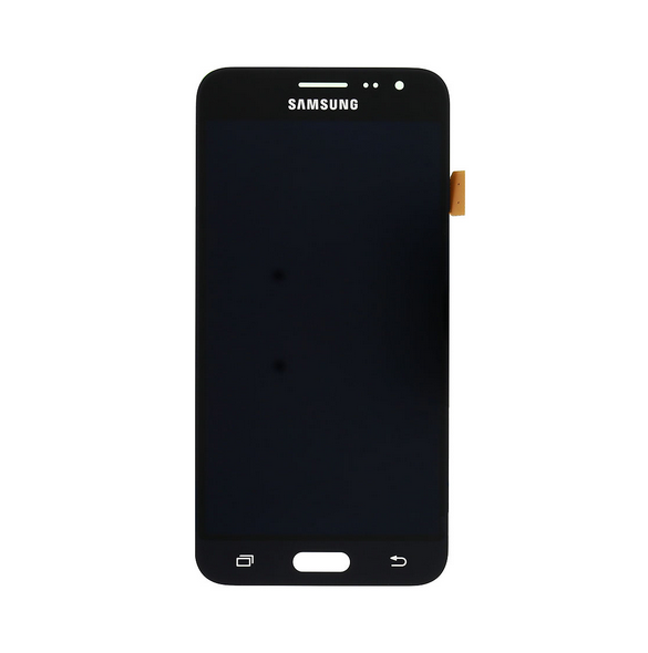 LCD-skärm + Touch-enhet Samsung Galaxy J3 2016 - Svart (Service Pack)