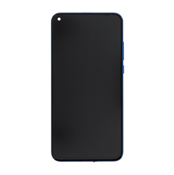 LCD-skärm + pekdon + framsida Huawei Honor View 20 - Blå (Servicepaket)