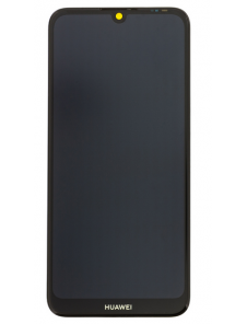 LCD-skärm + pekdon + framskal Huawei Y6 2019 - Svart (Servicepaket)