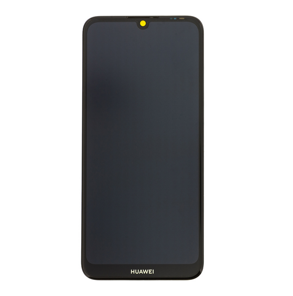 LCD-skärm + pekdon + framskal Huawei Y6 2019 - Svart (Servicepaket)