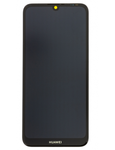 LCD-skärm + pekdon + framskal Huawei Y6 2019 - Svart (Servicepaket)