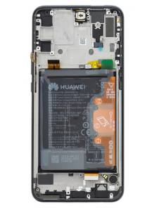 LCD-skärm + pekdon + frontskal Huawei P Smart Z - Svart (Servicepaket)