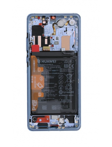 LCD-skärm + pekdon + framsida Huawei P30 Pro - Soluppgång röd (Servicepaket)
