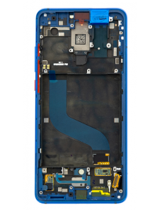 LCD-skärm + pekdon + framskal till Xiaomi Mi 9T - Blå