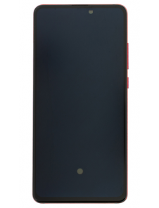 LCD-display + Touch Unit + Framsida för Xiaomi Mi 9T - Röd