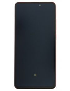LCD-display + Touch Unit + Framsida för Xiaomi Mi 9T - Röd