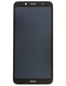 LCD-skärm + pekdon + frontlucka till Xiaomi Redmi 7A - Svart
