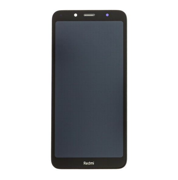 LCD-skärm + pekdon + frontlucka till Xiaomi Redmi 7A - Svart