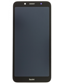 LCD-skärm + pekdon + frontlucka till Xiaomi Redmi 7A - Svart