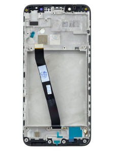 LCD-skärm + pekdon + frontlucka till Xiaomi Redmi 7A - Svart