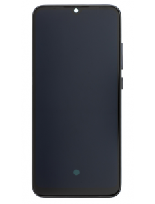 LCD-skärm + pekdon + frontlucka till Xiaomi Mi A3 - Svart