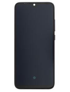 LCD-skärm + pekdon + frontlucka till Xiaomi Mi A3 - Svart