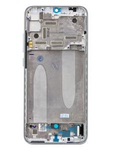 LCD-skärm + pekdon + frontlucka till Xiaomi Mi A3 - Vit