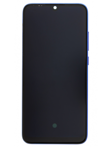 LCD-skärm + pekdon + frontlucka till Xiaomi Mi A3 - Blå