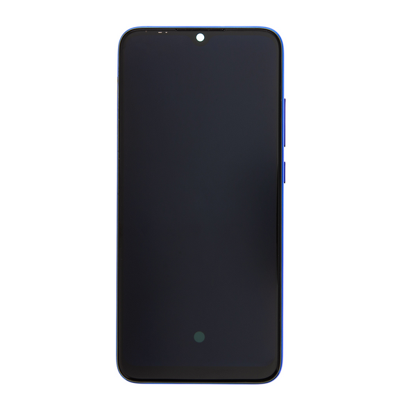 LCD-skärm + pekdon + frontlucka till Xiaomi Mi A3 - Blå