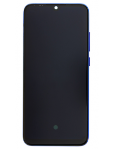LCD-skärm + pekdon + frontlucka till Xiaomi Mi A3 - Blå