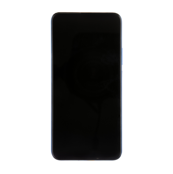 LCD-skärm + pekdon + frontskal Huawei Honor 9X - Blå
