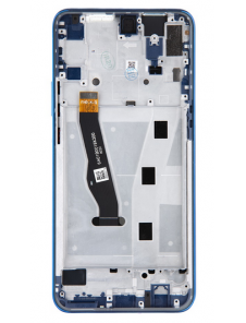 LCD-skärm + pekdon + frontskal Huawei Honor 9X - Blå