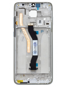LCD-skärm + pekdon + framskal till Xiaomi Redmi Note 8 Pro - Vit