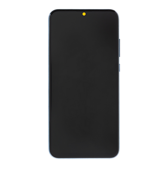 LCD-skärm + pekdon + frontskal Huawei Honor 20 Lite - Svart (Servicepaket)