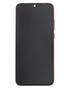 LCD-skärm + pekdon + frontlucka till Xiaomi Redmi 7 - Röd (Servicepaket)