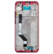LCD-skärm + pekdon + frontlucka till Xiaomi Redmi 7 - Röd (Servicepaket)