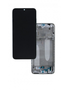 LCD-skärm + pekdon + frontlucka till Xiaomi Mi A3 - Blå (Servicepaket)