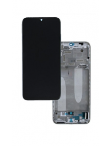 LCD-skärm + pekdon + frontlucka till Xiaomi Mi A3 - Vit (Servicepaket)