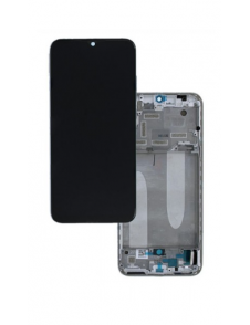 LCD-skärm + pekdon + frontlucka till Xiaomi Mi A3 - Vit (Servicepaket)