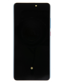LCD-skärm + pekdon + frontlucka till Xiaomi Mi 9T - Blå (Servicepaket)